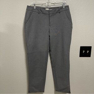 A New Day Grey Stretch Split Hem Trousers Size 8